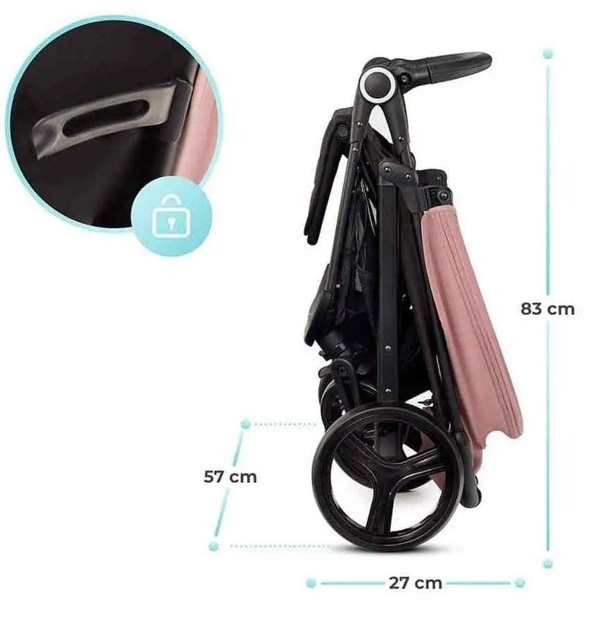 Коляска KinderKraft Grande Plus, розовый
