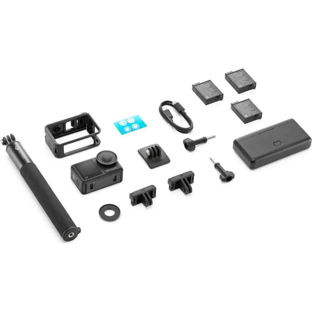 Cameră video sport DJI Osmo Action 4 Adventure Combo, negru pe tehnoparc.md Cameră video sport DJI Osmo Action 4 Adventure Combo, negru