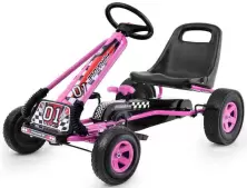 Kart cu pedale Costway TY283250PI, roz