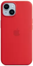 Husă de protecție Apple iPhone 14 Silicone Case with MagSafe, roșu