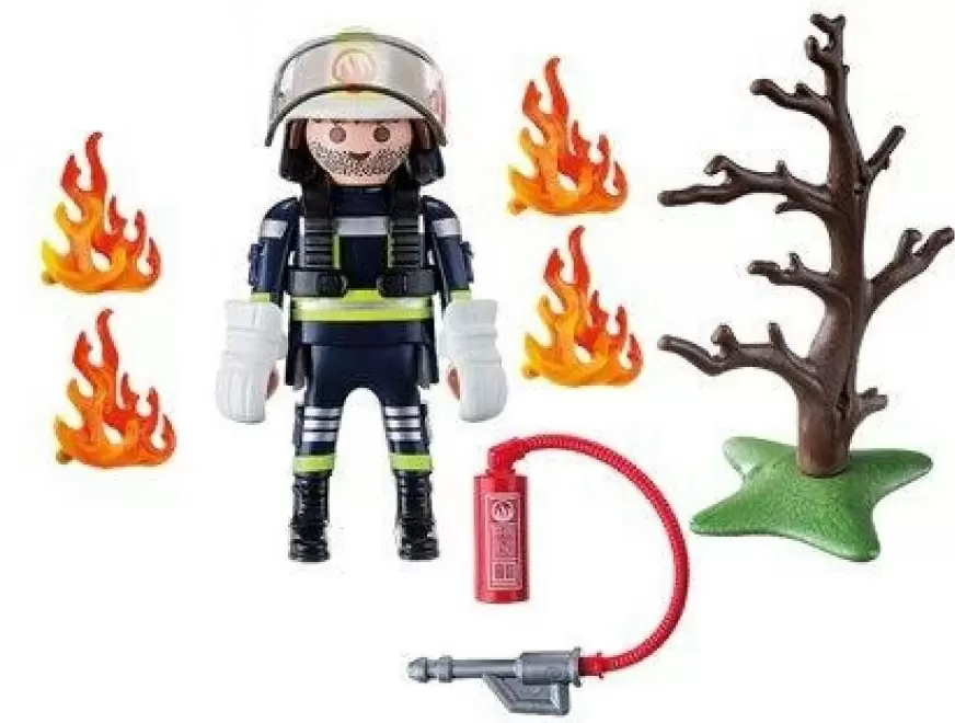Set jucării Playmobil Firefighter With Tree