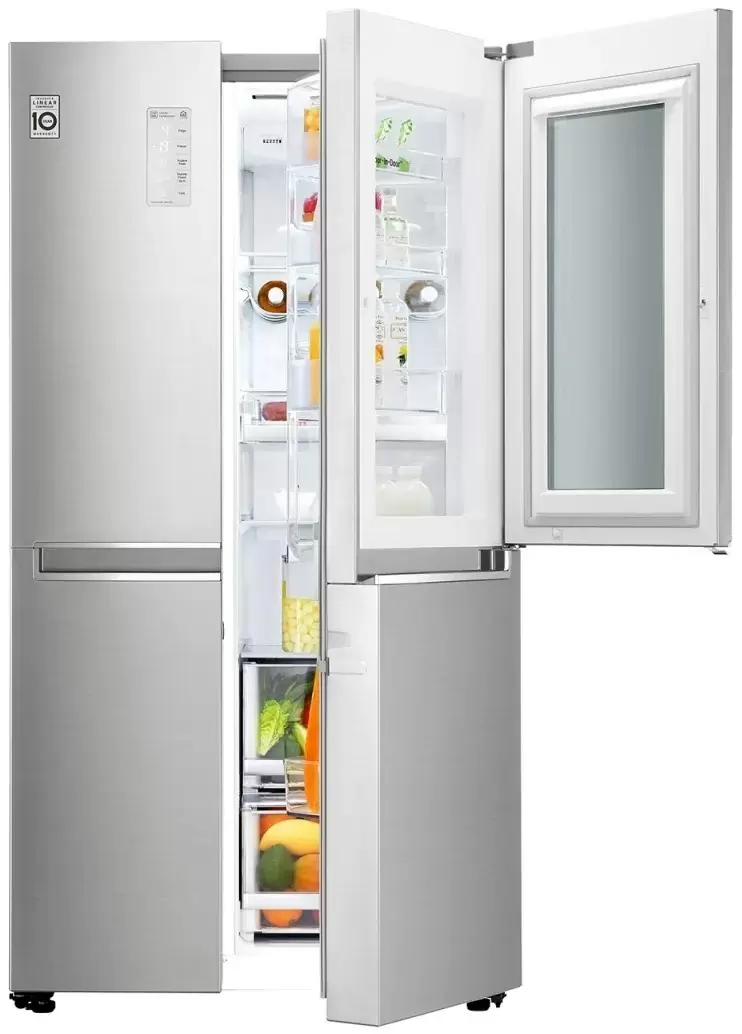 Холодильник LG GC-Q247CADC, нержавеющая сталь