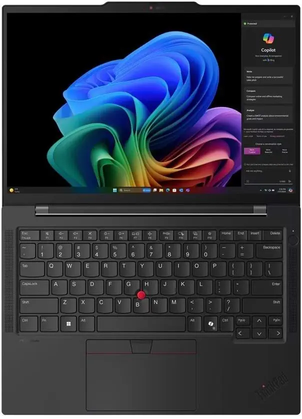 Ноутбук Lenovo ThinkPad T14s Gen 6 (14.0"/WUXGA/Snapdragon X Elite X1E-78-100/32GB/1TB/Win 11), черный