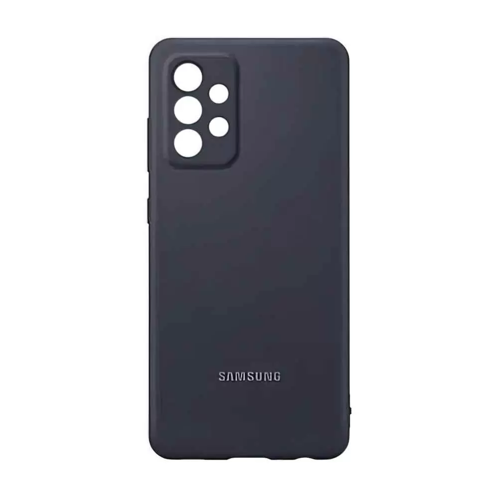 Husă de protecție Samsung Silicone Cover Galaxy A52, negru