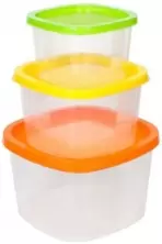 Set container pentru mâncare Good&Good Comp 3111, transparent/color