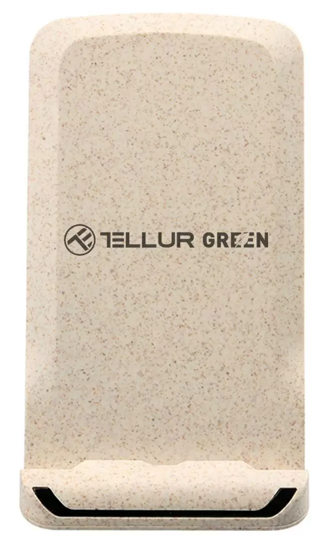 Зарядное устройство Tellur Green Qi 15W, кремовый