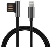 Cablu USB WK Design USB to Lightning 1m, negru pe tehnoparc.md Cablu USB WK Design USB to Lightning 1m, negru