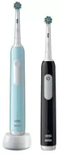 Набор электрических зубных щеток Braun Pro 1 Duo D305.523.3H, черный/синий
