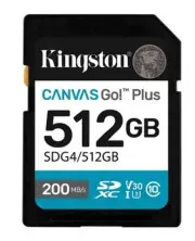 Карта памяти Kingston SDXC Canvas Go! Plus Gen 4 512GB Class 10 UHS-I U3 V30