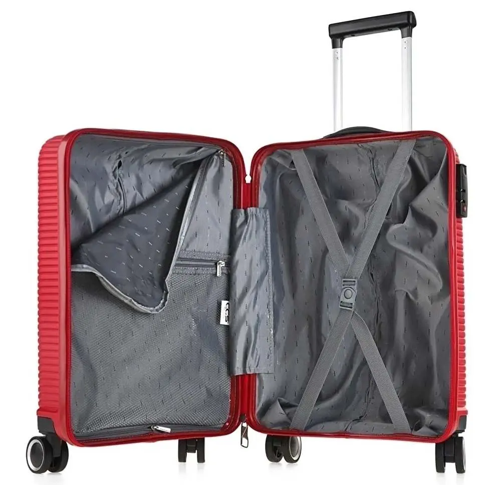 Комплект чемоданов CCS 5224 Set, бордовый
