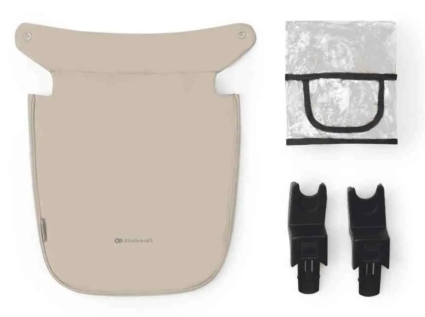 Коляска KinderKraft Newly 3in1 Mink Pro, бежевый
