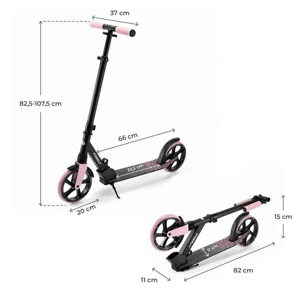 Trotinetă KinderKraft Freely, roz