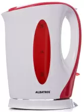 Электрочайник Albatros Aquaria, белый/красный