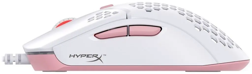 Mouse HyperX Pulsefire Haste, alb/roz