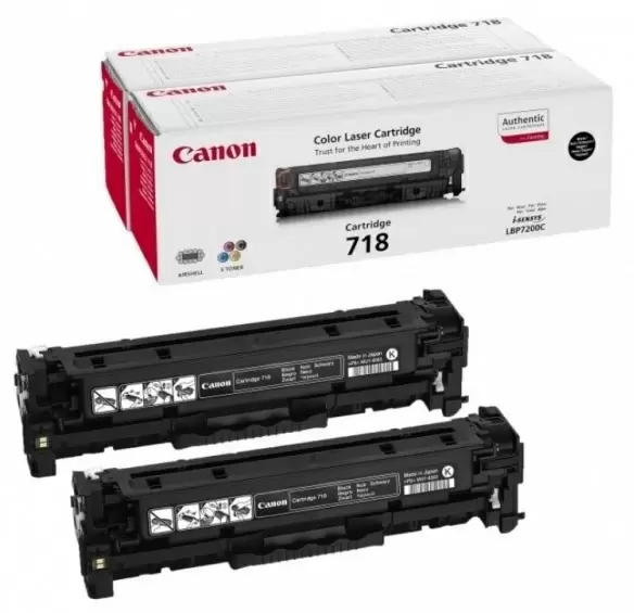 Картридж Canon 718, black Set