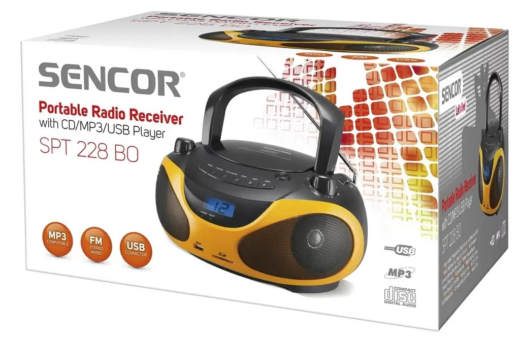 Radio CD Sencor SPT 228 BO