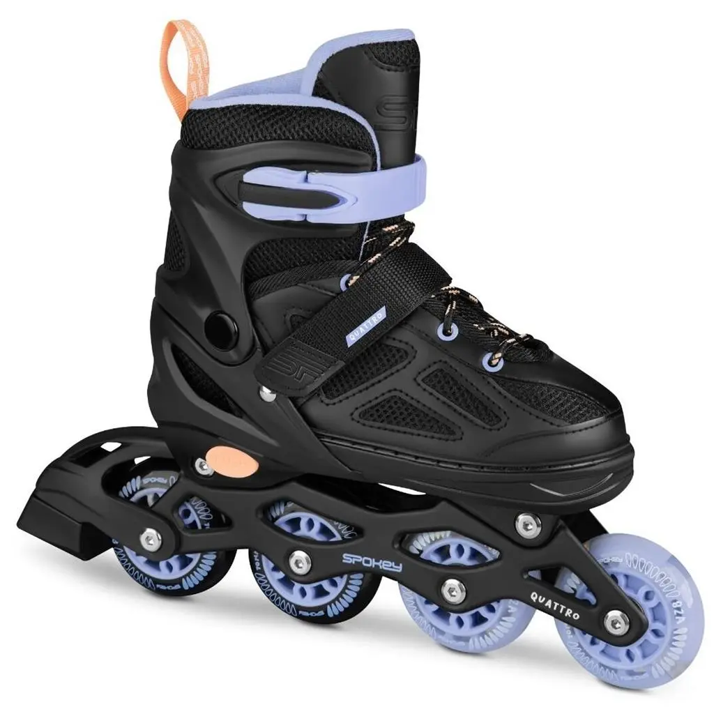 Роликовые коньки Spokey Quattro 4in1 38-41 (943431), черный/фиолетовый на tehnoparc.md Роликовые коньки Spokey Quattro 4in1 38-41 (943431), черный/фиолетовый