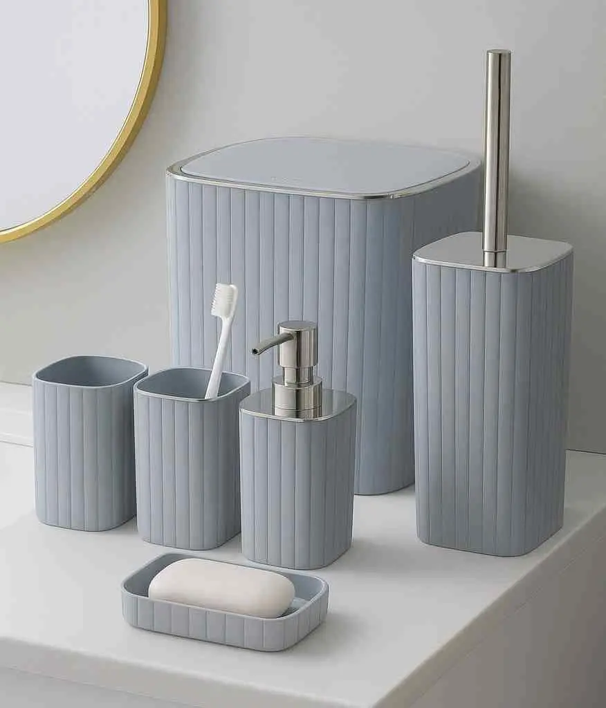Set pentru baie 4Life Modern Style, gri