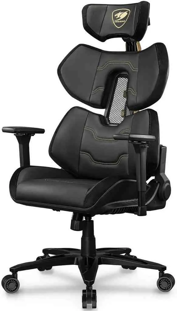 Геймерское кресло Cougar Terminator Elite Gold, черный/золотой на tehnoparc.md Геймерское кресло Cougar Terminator Elite Gold, черный/золотой