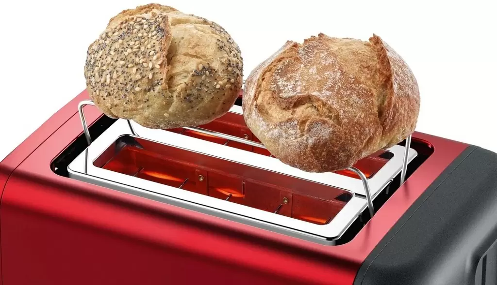 Prăjitor de pâine Bosch TAT3P424, negru/roșu