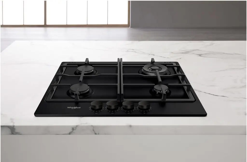 Газовая панель Whirlpool TKRL 661 NB, черный