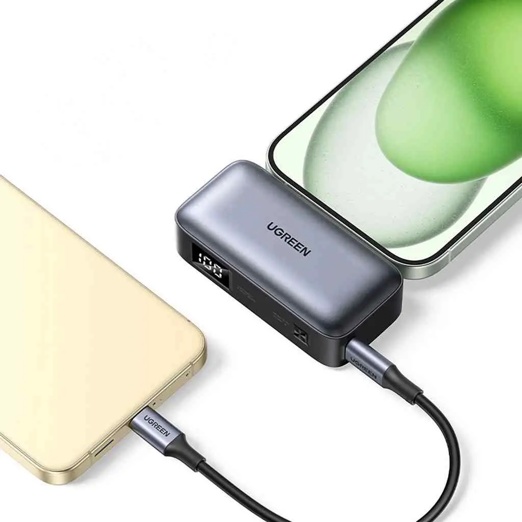 Acumulator extern Ugreen Nexode Mini 5000mAh 22,5W, gri