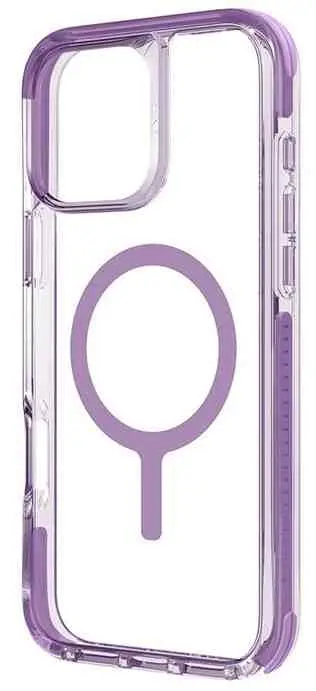 Чехол Uniq Hybrid Combat for iPhone 16 Grape, розовый