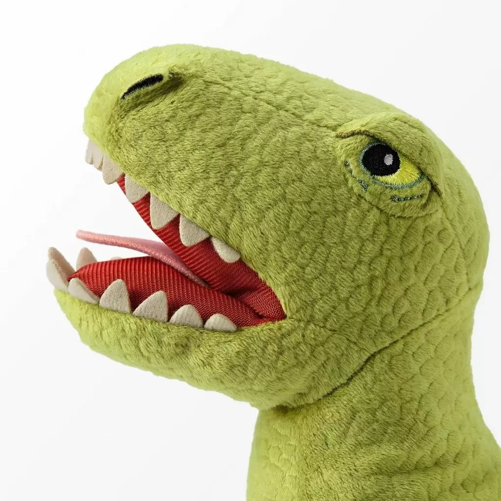 Jucărie de pluș IKEA Jattelik Dinozaur Tiranozaur Rex 44cm, verde