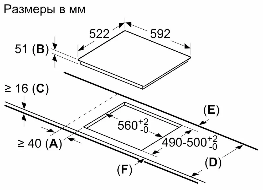 Plită incorporabilă cu inducție Bosch PUE611BB5E, negru