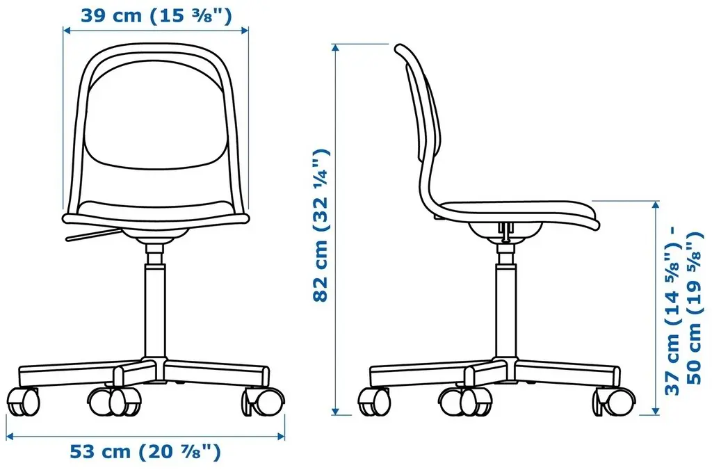 Детское кресло IKEA Orfjall, белый/виссле серый на tehnoparc.md Детское кресло IKEA Orfjall, белый/виссле серый