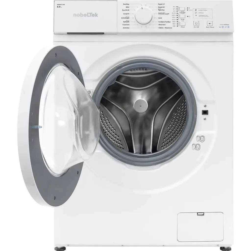 Стиральная машина Nobeltek NWM61E-S68, белый на tehnoparc.md Стиральная машина Nobeltek NWM61E-S68, белый