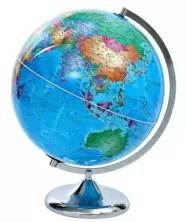 Glob pământesc 4Play Globe Chrome 32cm, albastru