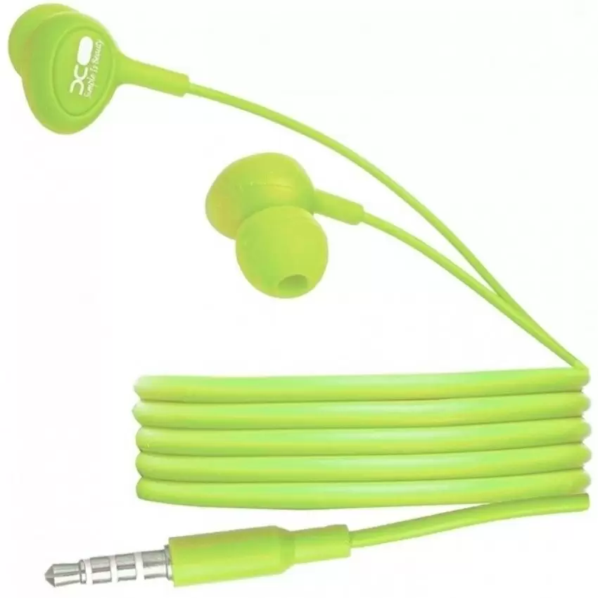 Наушники XO S6 Candy music, зеленый