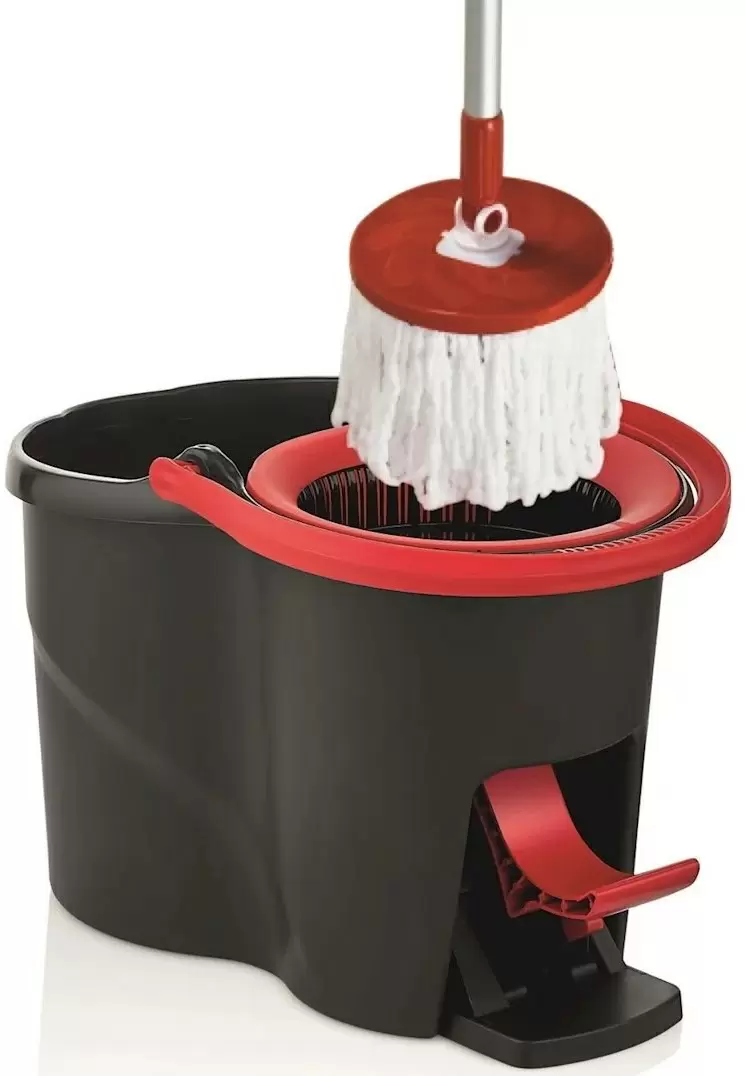 Set mop + găleată Proff Starex 2601138, negru/roșu