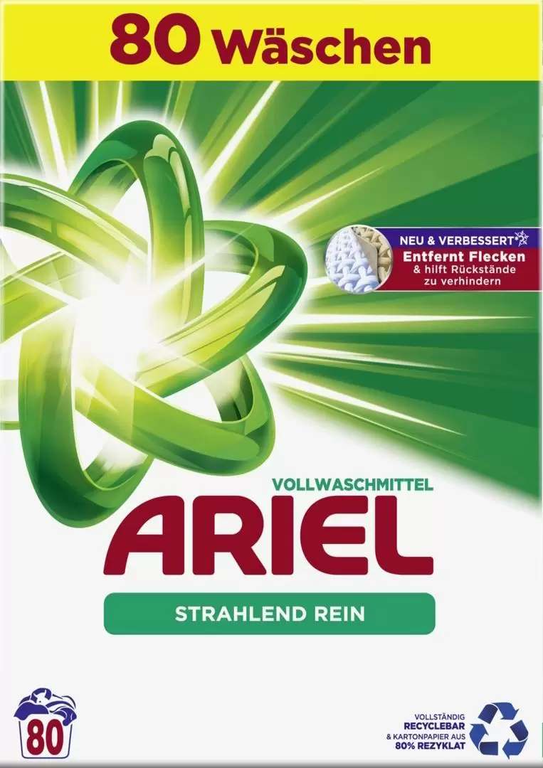 Detergent pudră Ariel Strahlend Rein 5.2kg