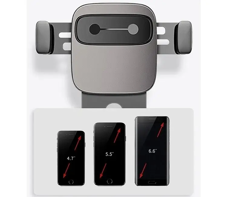 Suport auto Baseus SUYL-FK0S, argintiu/negru