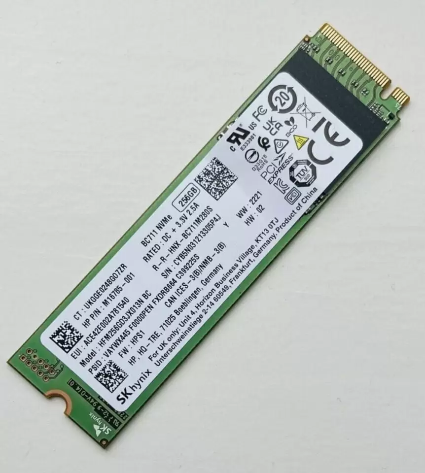 SSD накопитель SK Hynix BC711 NVMe, 256ГБ