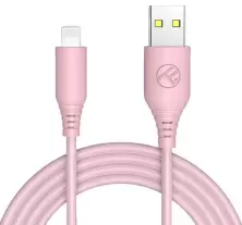 Cablu USB Tellur Silicone USB to Lightning 1m, roz