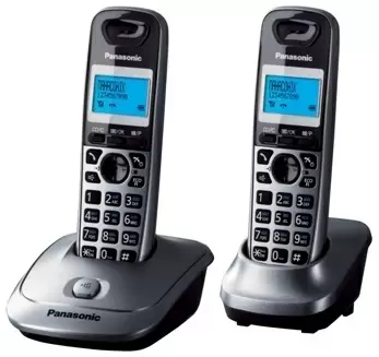 Telefon fără fir Panasonic KX-TG2512UAM, gri metalic