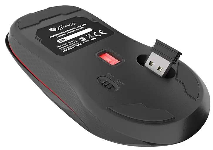 Mouse Genesis Zircon 330, negru