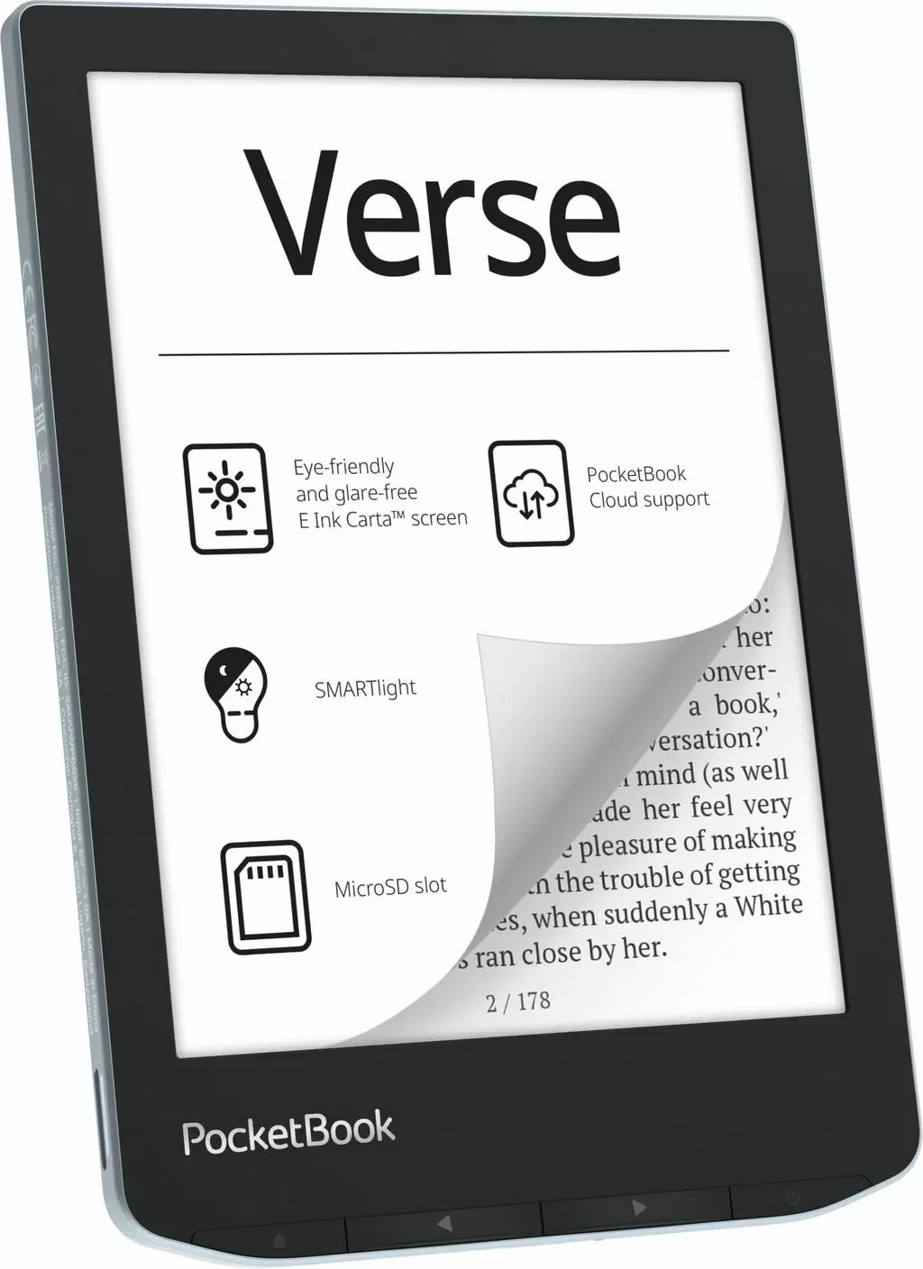 eBook PocketBook Verse, albastru deschis