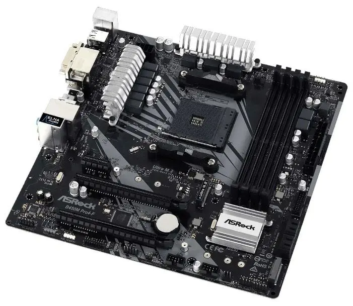 Материнская плата ASrock B450M Pro4-F на tehnoparc.md Материнская плата ASrock B450M Pro4-F
