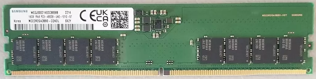 Оперативная память Samsung 16GB DDR5-4800MHz, CL40, 1.1V