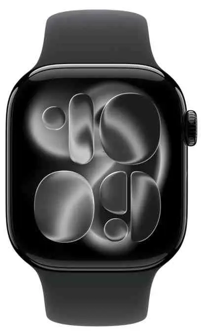 Умные часы Apple Watch Series 11 GPS 46mm Jet Black Aluminium Case with Black Sport Band S/M