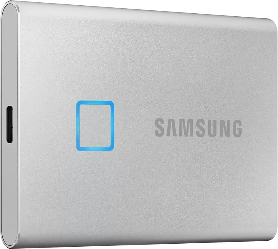 Внешний SSD Samsung T7 TOUCH 500GB, серебристый