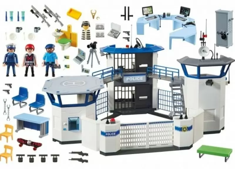 Set jucării Playmobil Police Headquarters with Prison