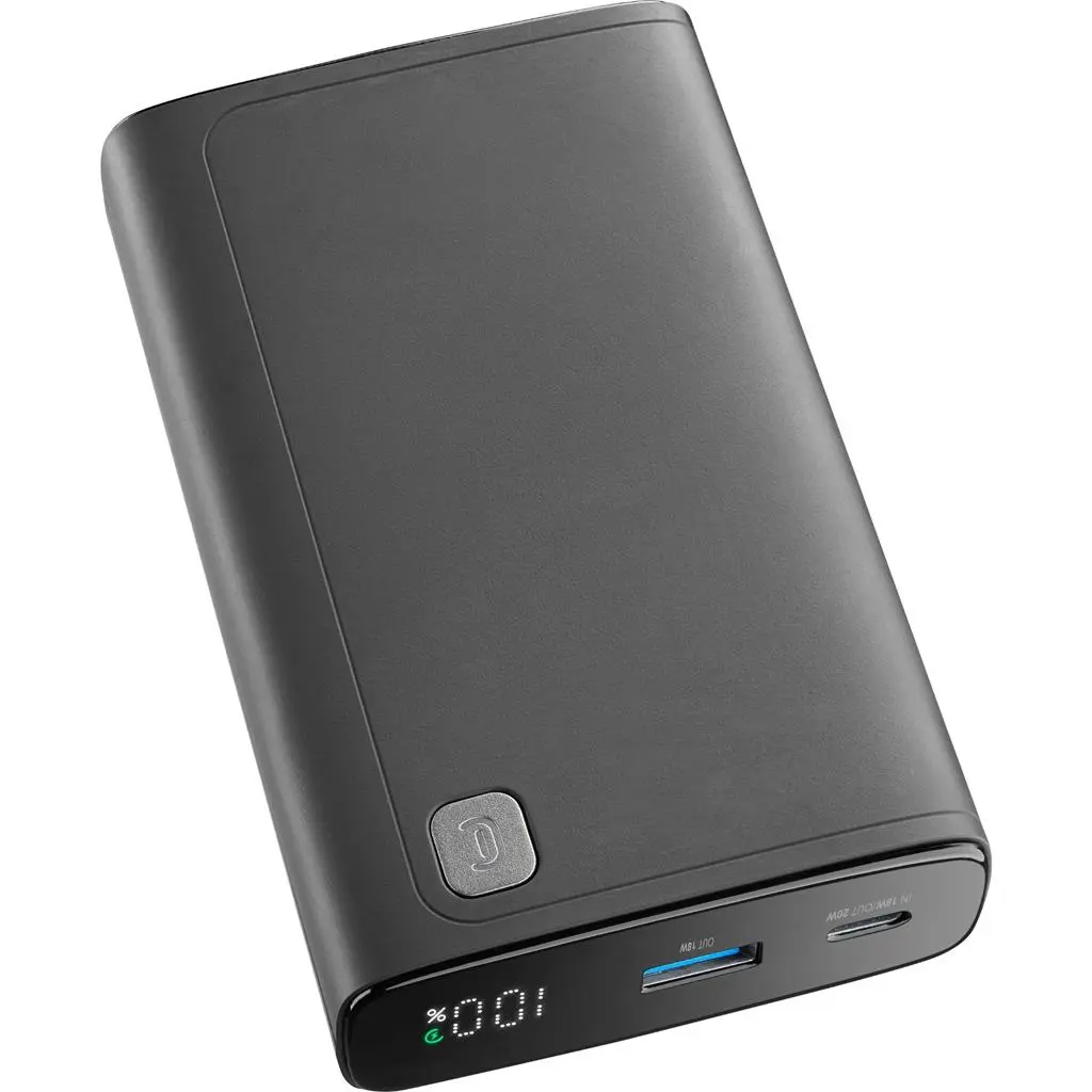 Acumulator extern Cellularline Elite 20000mAh 20W, negru pe tehnoparc.md Acumulator extern Cellularline Elite 20000mAh 20W, negru