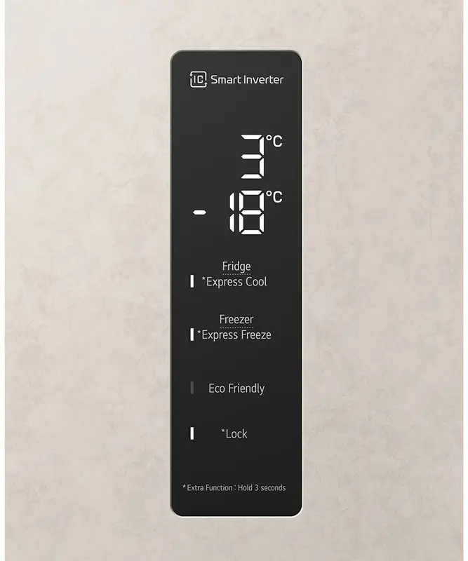 Холодильник LG GW-B509SEKM, бежевый