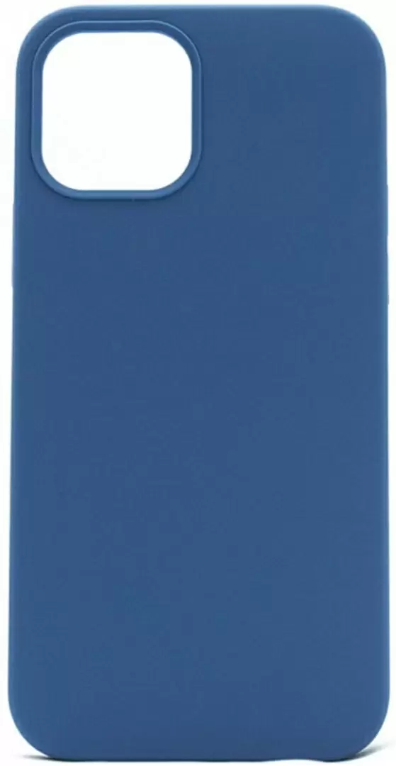 Husă de protecție Helmet Liquid Silicone iPhone 12, albastru
