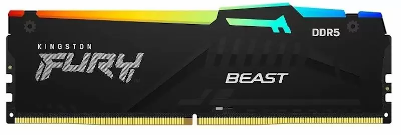 Оперативная память Kingston Fury Beast RGB 64GB (2x32GB) DDR5-5200MHz, CL36-40-40, 1.25V